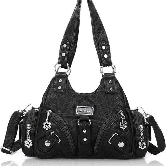 Purses for Women Small Hobo Shoulder Bags Vagen Leather Multi-Pocket Tote Bag wi - Picture 1 of 8